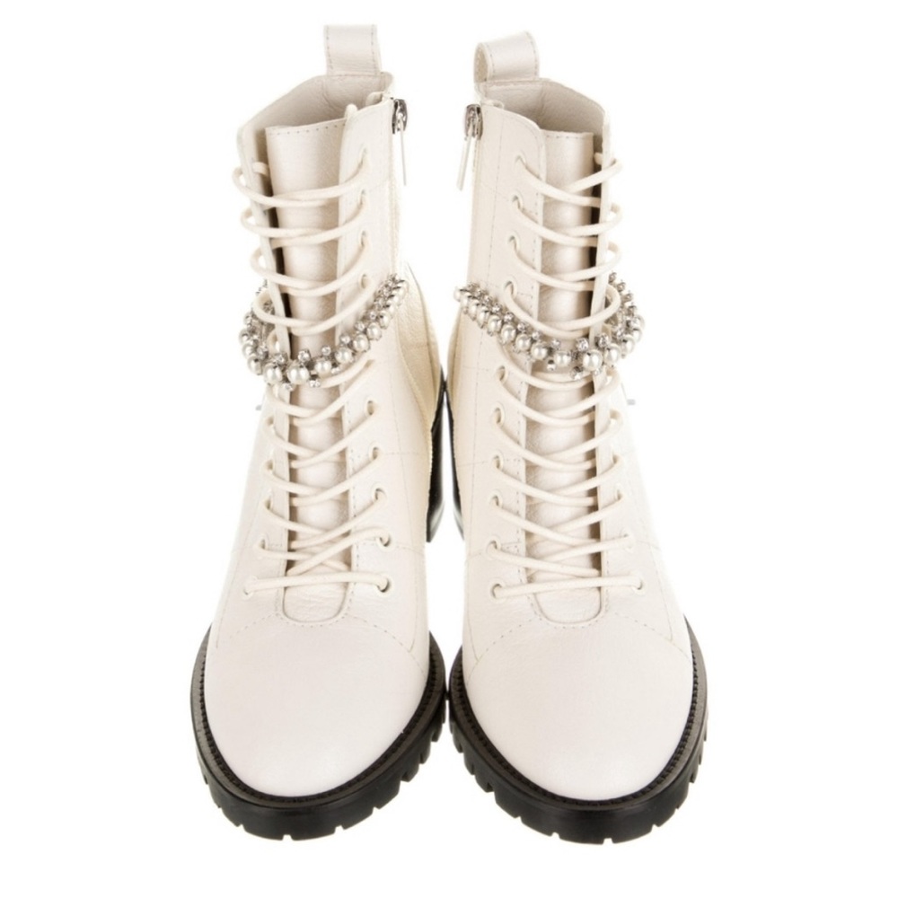 Jimmy Choo Cruz 65 Block Heel Booties Size 36.5 NEW